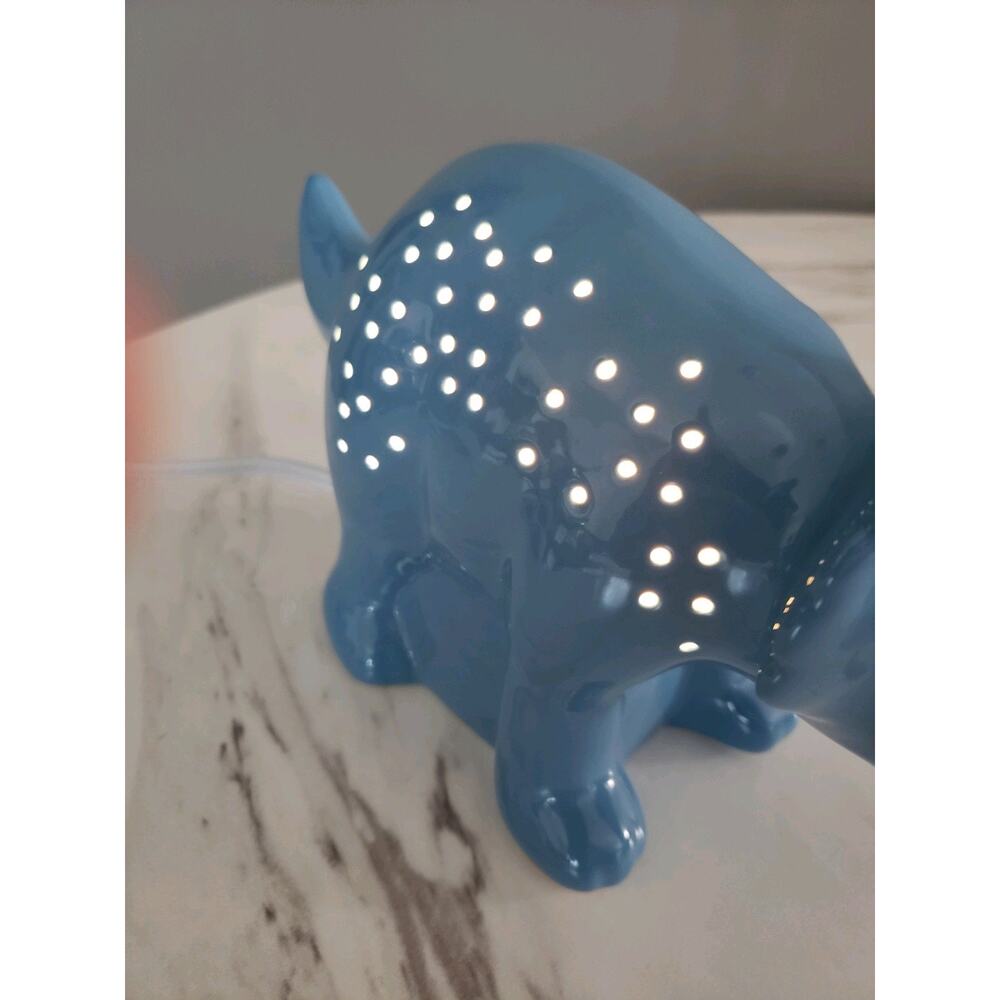 Dinosaur Table Lamp Blue Stegosaurus Target Boy Bedroom Nursery Night Light - Picture 4 of 5
